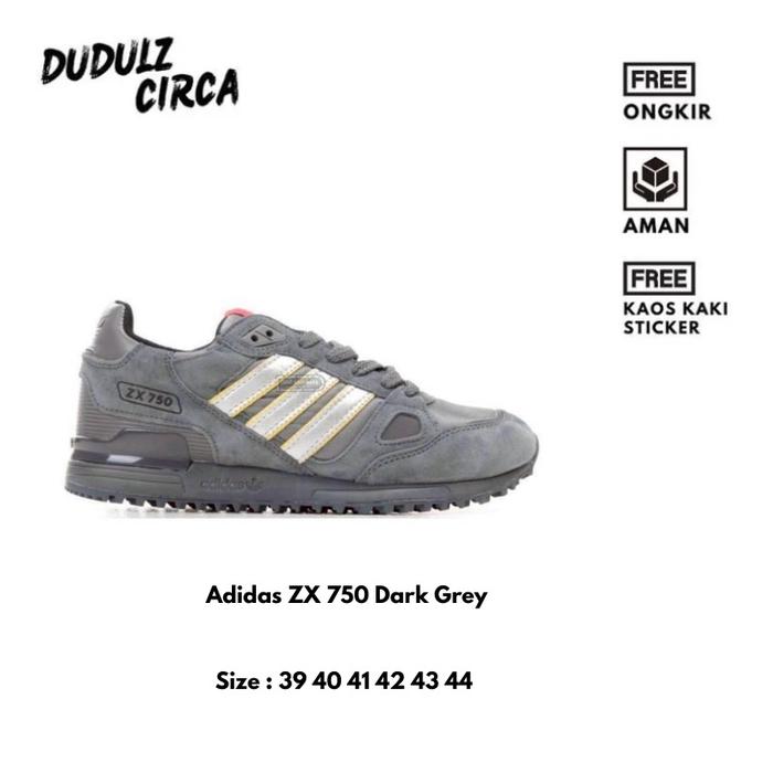 : Adidas ZX 750 Dark Grey Suede