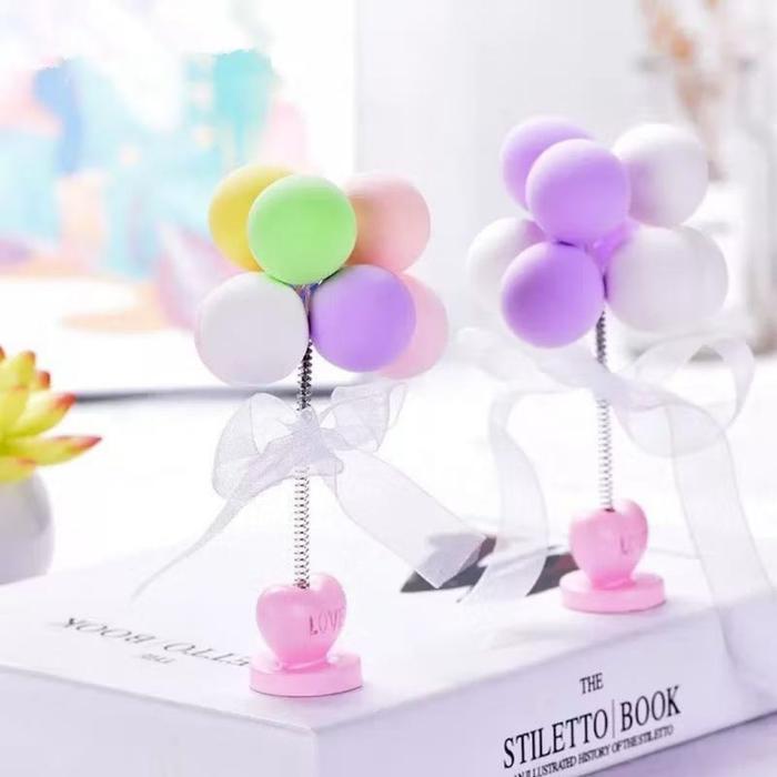 {BG} Topper Balon Hiasan Kue Ulang Tahun Pesta Bayi shower / Dekorasi Kue Ulang Tahun Balon Colorful