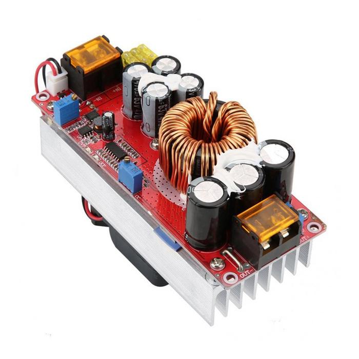 Konverter voltase DC 1800W, Regulator Step Up modul catu daya dapat