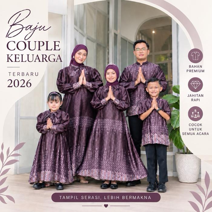 Khalifah Sarimbit Terbaru Setelan Keluarga Gamis Dan Koko Muslim Dior Slik Adem Lembut Premium Baju 