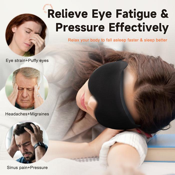 Travel 3D Sleeping Mask Eyepatch Blindfold Light Eye Mask for Sleeping Mask Slaapmasker Night Sleepi