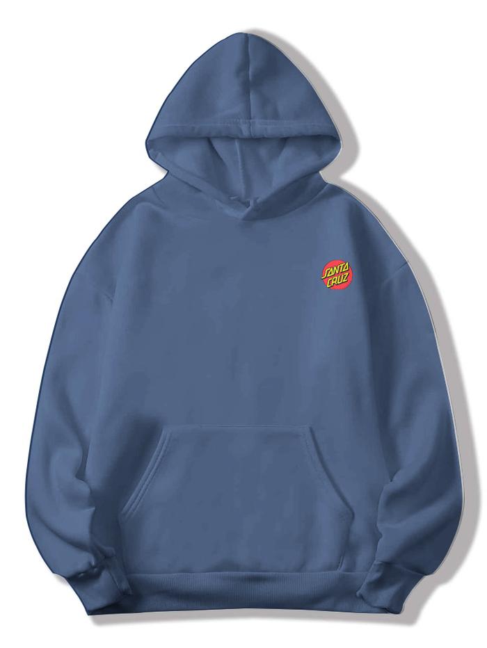 Hoodie Jumper Logo SANTA CRUZ Oversize Unisex Sweater Jaket Jumbo Bigsize Pria Wanita Distro Fleece 