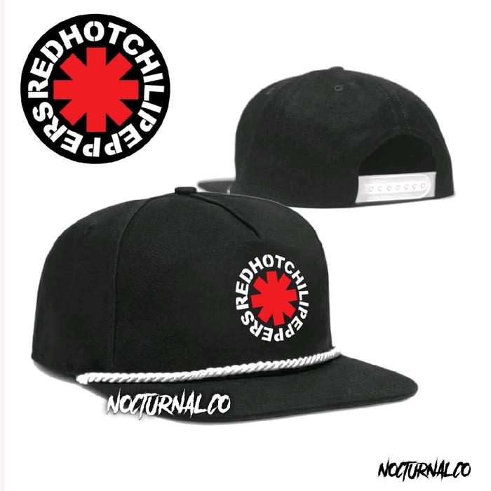 Topi RHCP Snapback Classic | Rope Hat Caps Band | Topi Snapback Oldskool Band
