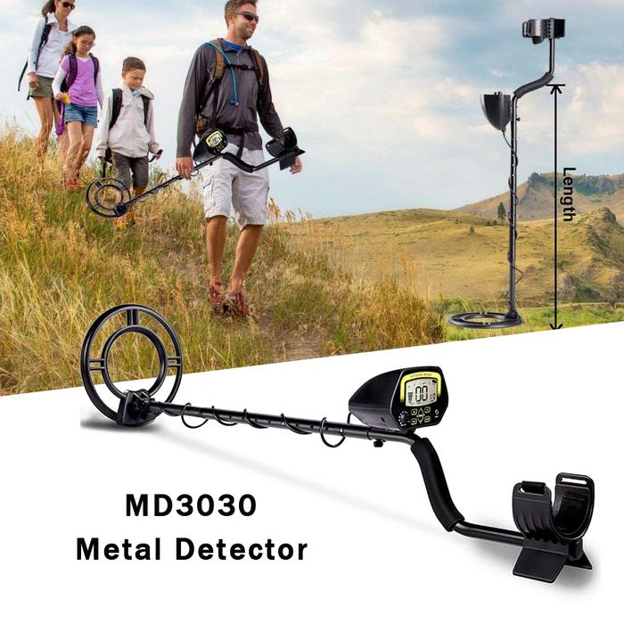 MD3030 Underground Metal Detector Treasure Hunter LCD Display