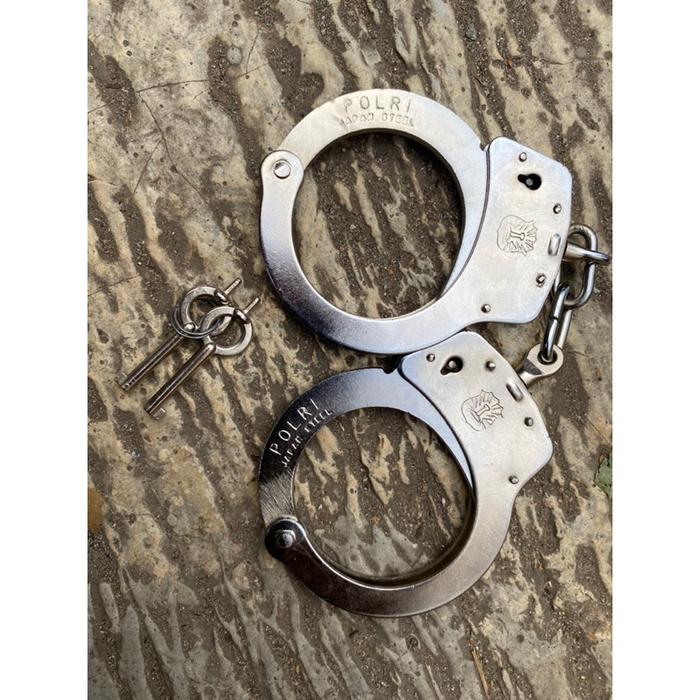 TERLARIS Borgol Tangan Polisi Original Dengan Anak Kunci READY