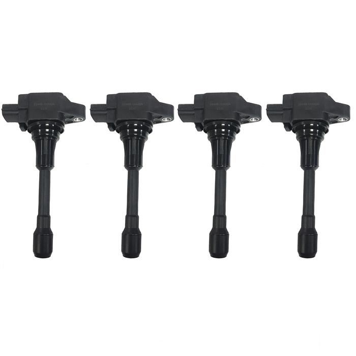22448-1HM0A 4Pcs Ignition Coil for Nissan X RAIL Micra Qashqai ALTIMA