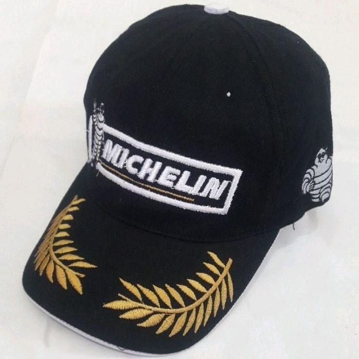 topi kanvas racing michelin full bordir original premium