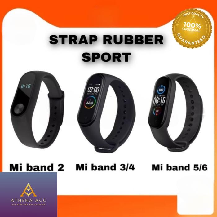 Strap M! Band 2 / 3 / 4 / 5 / 6 M!band Tali Rubber Kualitas Original