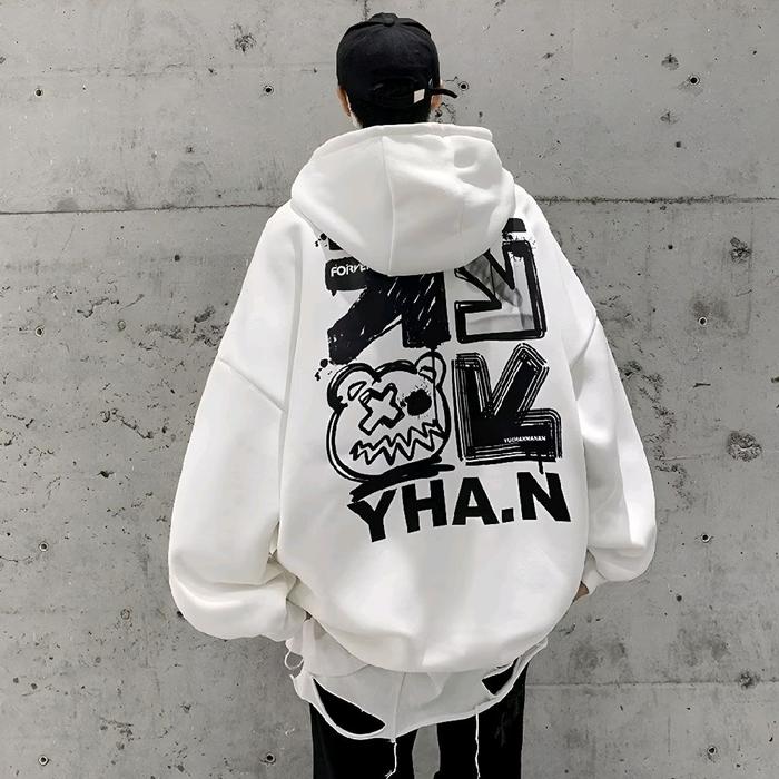 Jaketin Aja ( S - 6XL ) Hoodie Big Size BEAR KAWS HALLOWEN Korean Street Style Ulzzang M L XXL 3XL 4