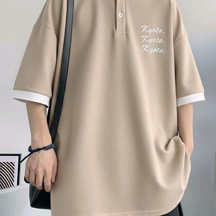 Kaos Polo Pria Distro Big Size 7XL 6XL 5XL 4XL 3XL 2XL XL L M S Kaos Korean Style Harajuku Hip Hop B