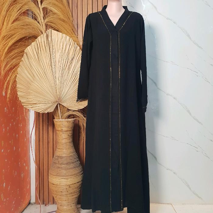 gamis idola hitam pls/ abaya idola