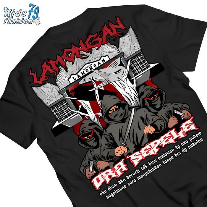 Kids Fashion Kaos Anak Distro Lamongan Ora Sepele Anak Laki-laki M L XL XXL Motif Fashion Bahan 100%