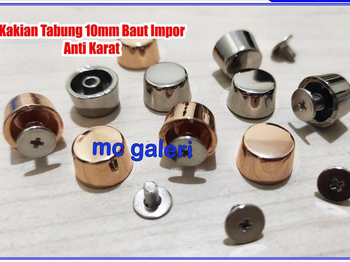 TERBARU KAKIAN TAS 10mm-KAKIAN BAUT ANTI KARAT - PAKU BAUT-KANCING BAUT