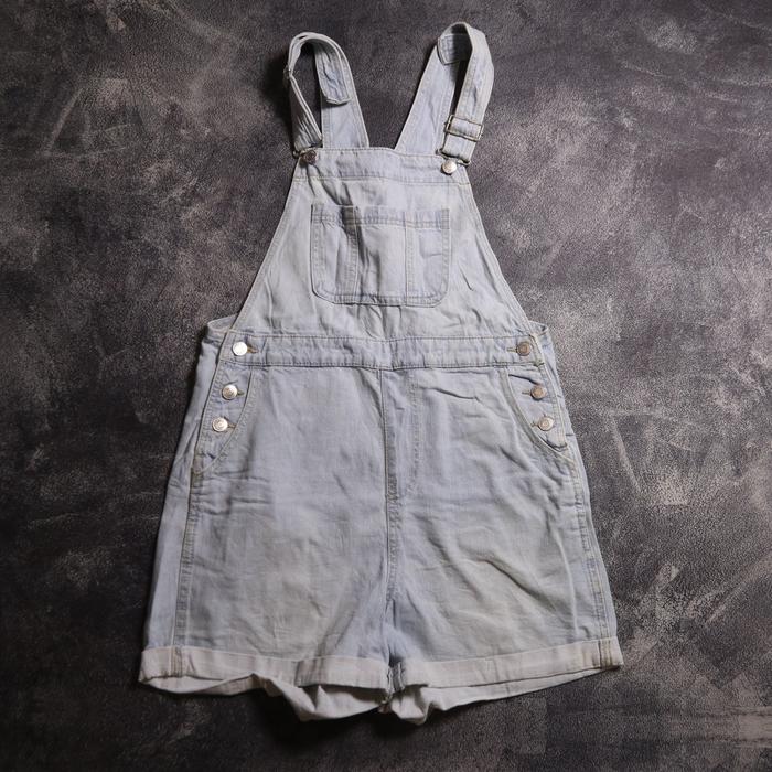 OVERALL COLZA JEANS SHORT DENIM PANTS JUMPSUIT CELANA PENDEK SIZE M 28 29 30