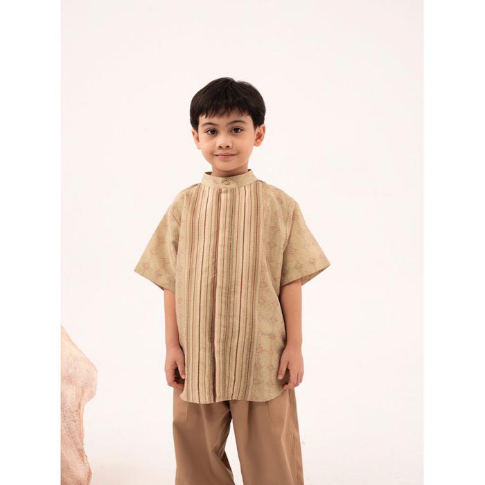 Owen Shirt Olive - Aleza Label Koko Anak laki laki Raya2025