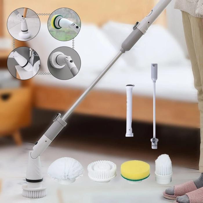 JesopB Sikat WC Elektrik Toilet Spin Scrubber Sikat Kamar Mandi Otomatis