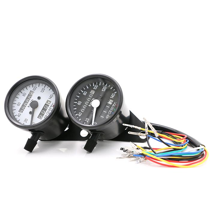 DC 12V Universal Motorcycle Speedometer Odometer Dual LED Backlight