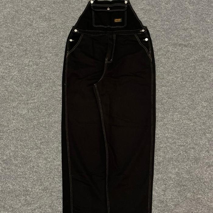 Small Birds Work Wear Black OverAll