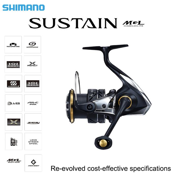 2021 SHIMANO SUSTAIN Spinning Fishing Reels 2500-5000 8+1BB Gear