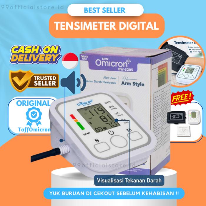 TENSIMETER DIGITAL OTOMATIS - Tensimeter Omicron / Alat Tensi Darah / Alat Cek Tekanan Darah / Alat