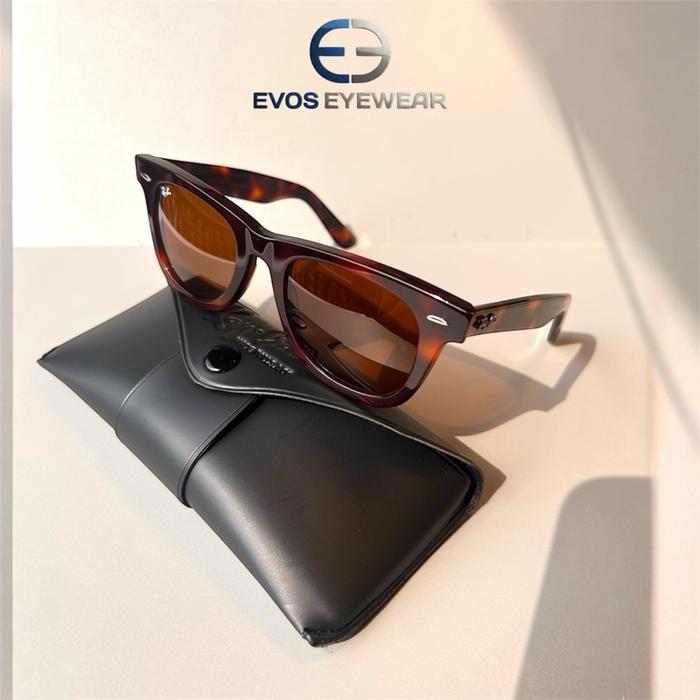 Kacamata Rayban Wayfarer Tortoise Lensa Kaca 100%