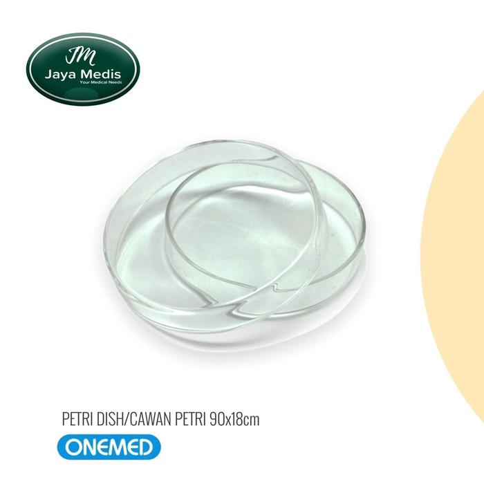 Cawan Petri Dish - Borosilicate Glass - 90 × 18 mm