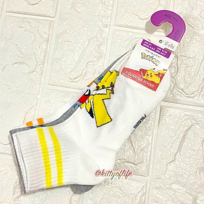 sale Kaos Kaki Socks Pokemon Original Pikachu