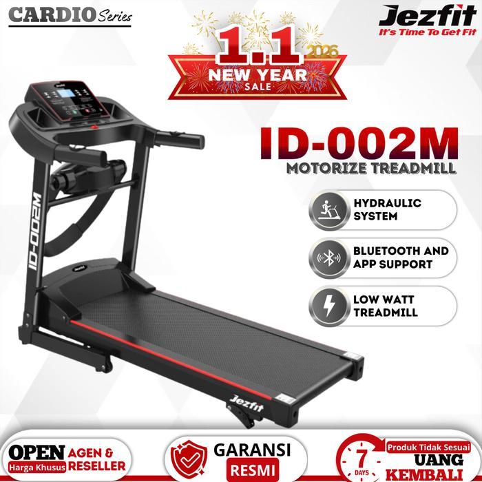 promo - jezfit alat fitness treadmill elektrik id 002m