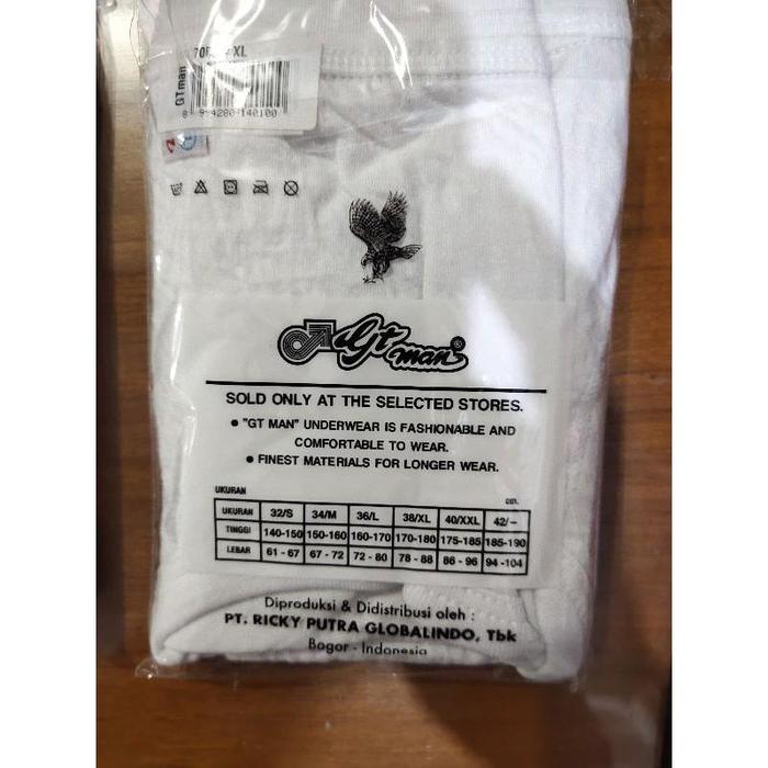 CELANA DALAM GT MAN BABAT 705 B / CD GT MAN 705 B KULIT JERUK /CD PRIA GTMAN BABAT PUTIH / CD GT MAN