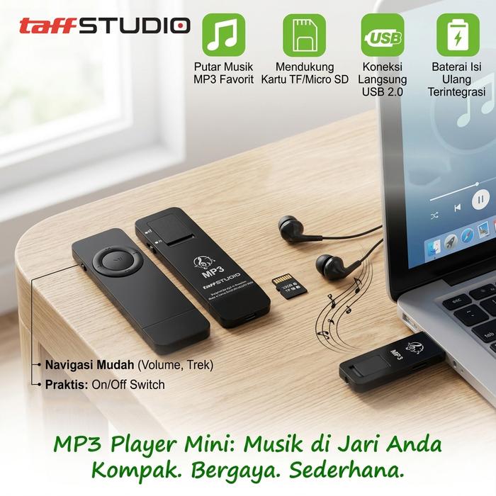 Grand Mall - MP3 Player Portable | Mini USB Music Player | TF Card Audio