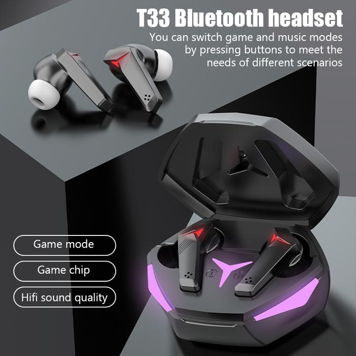 T33 TWS Bluetooth Earphones Wireless Fone HiFi Sound Headphones with