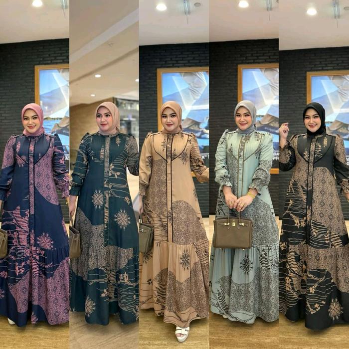 GAMIS DRESS ALLURA ORI PREMIUM BY iRna emerald