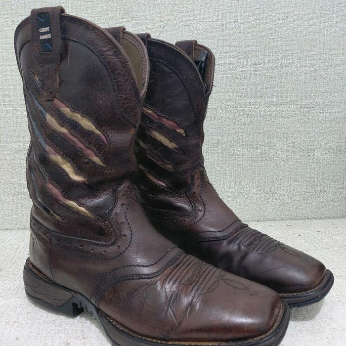 Cody James Men's Scratch American Flag Lite Performance Western boot size 43 insole 27.5 cm