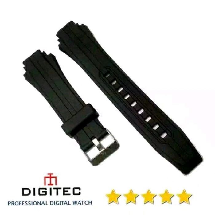 STRAP TALI JAM DIGITEC DD-5016T DG 5016 T DG5016-T WARNA HITAM FREE 2 PEN