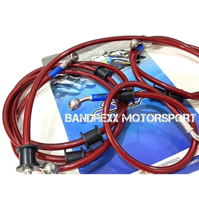 Selang Rem SRP Racing Product Red Teflon For Nmax Old ABS-All New Nmax ABS.