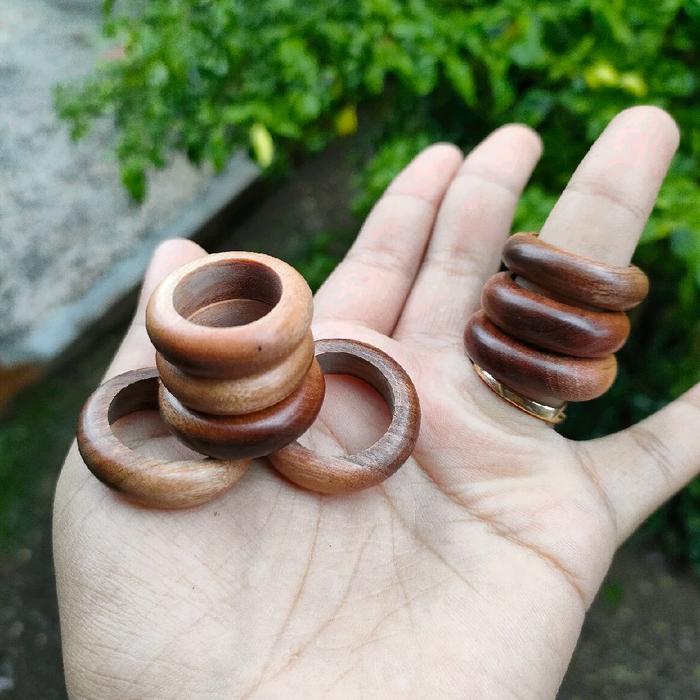 Cincin dari kayu bertuah nusantara asli Stigi