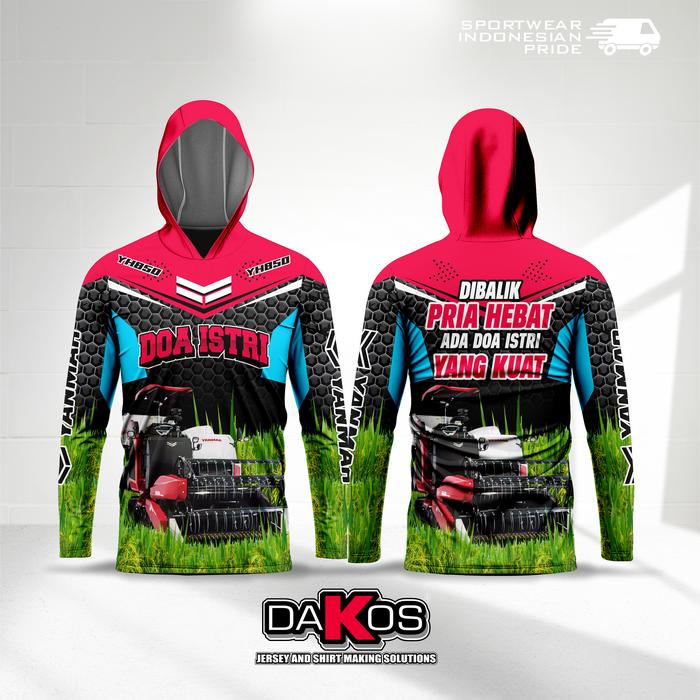 Jersey combine YANMAR kaos petani komunitas kombi sawah - Jersey -kaos-combine-jersey yanmar-baju pe