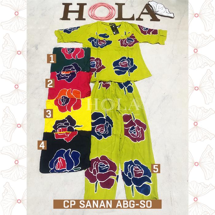 HOLA _FASH | D-Setelan Sanan Cetak ABG, setelan batik anak tanggung, Sanan abg, batik sanan