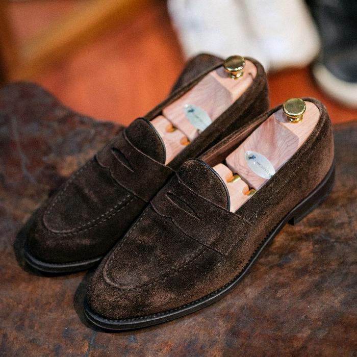 Berwick's Loafer Suede Brown Penny Loafer Original