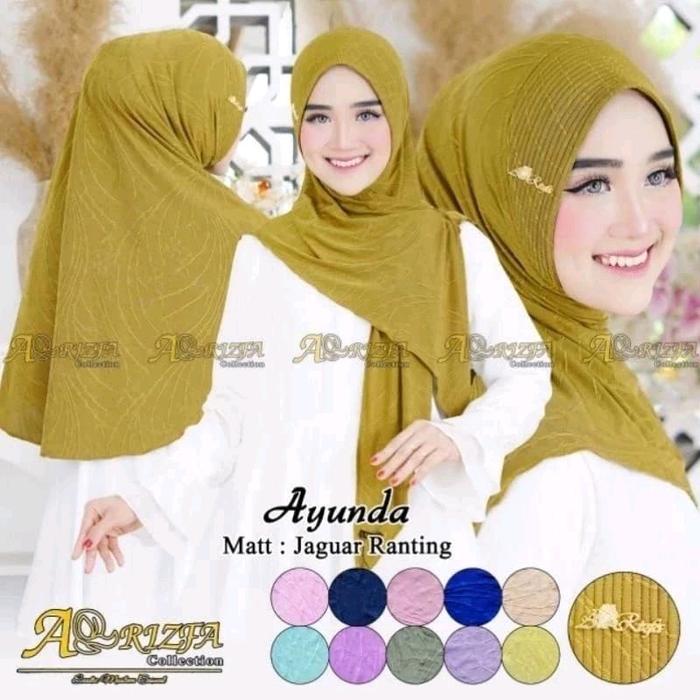 ayunda arrizfa jilbab instan segitiga premium Kerudung Muslim