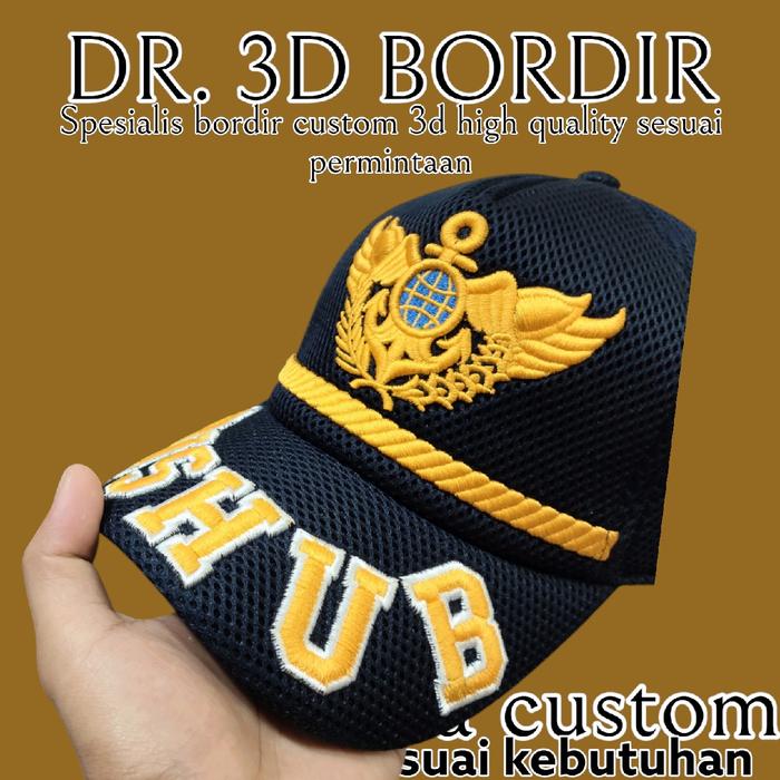 Topi Lapangan Dishub Kemenhub Terbaru Timbul Good produk Best Quality Neww