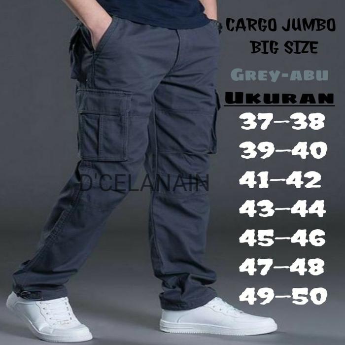 CELANA CARGO/PDL CELANA JUMBO BIG/SIZE 37 - 50 || CELANA PANJANG PRIA [COD]