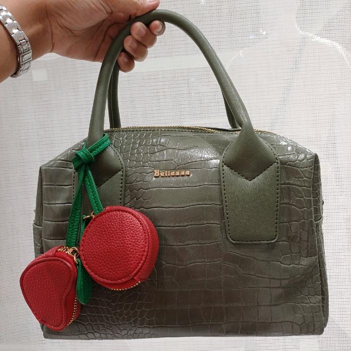 Tas Wanita Handbag Croco BELLEZZA 24608 Original Depstore Mall Ori Tas Jinjing Sling Bag Bahu Selemp