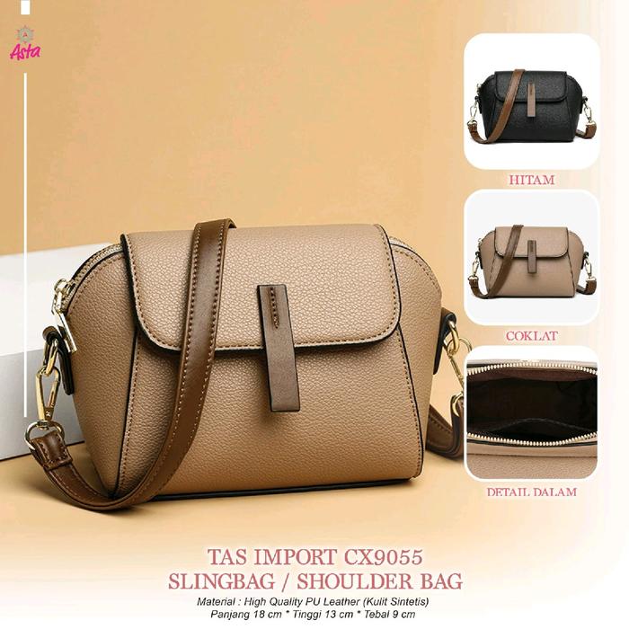 Asta tas import wanita cx9055 tas selempang slingbag shoulderbag