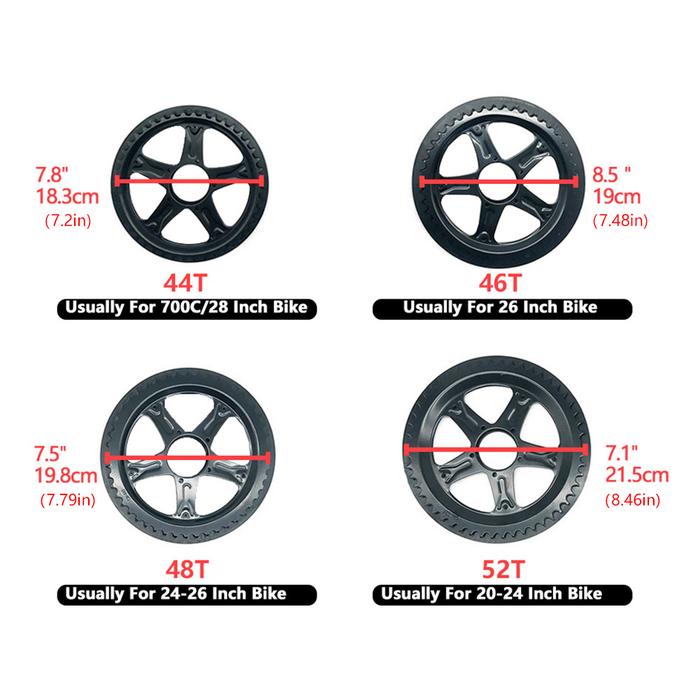Mid Motor Chain Wheel Chainring 44T 46T 48T 52T Electric Bicycle