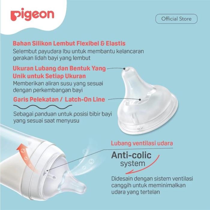 Pigeon Botol BPP Wide Neck W Twinpack & Triple Softouch Nipple 160ml 240ml - Botol Susu Bayi - Twin