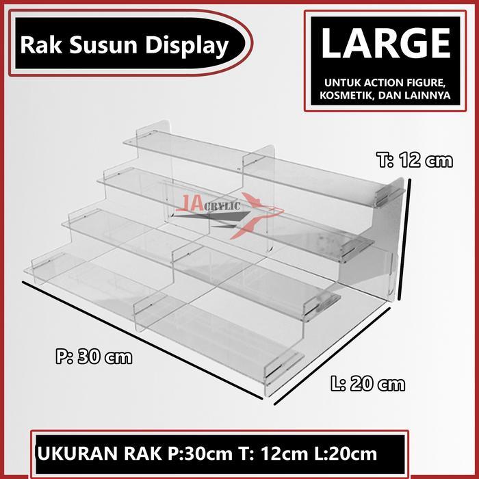 DISPLAY ACTION FIGURE AKRILIK / RAK SUSUN SERBAGUNA / RAK KOSMETIK