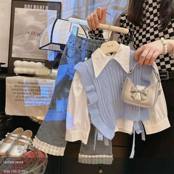 one set rajut  ancore lala  bahan lembut Dan nyaman dipakai Setelan