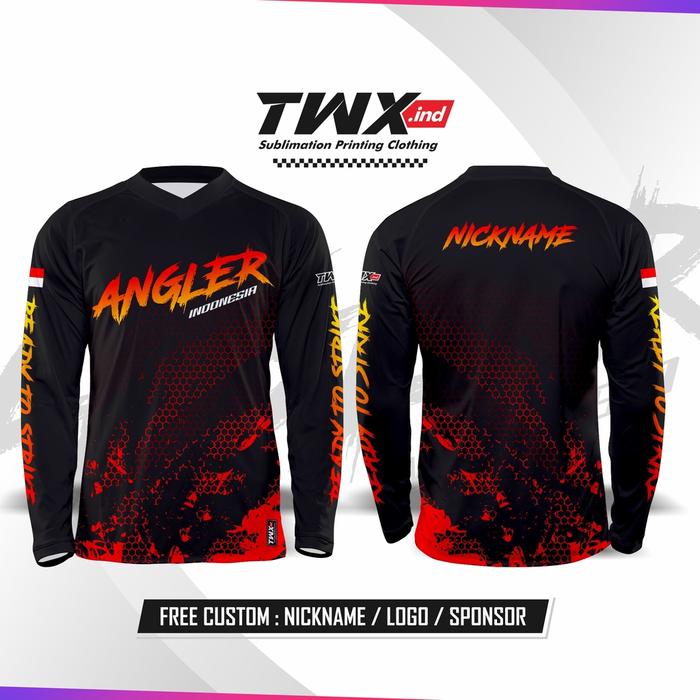 KAOS JERSEY MANCING ANGLER INDONESIA CUSTOM FULL PRINTING