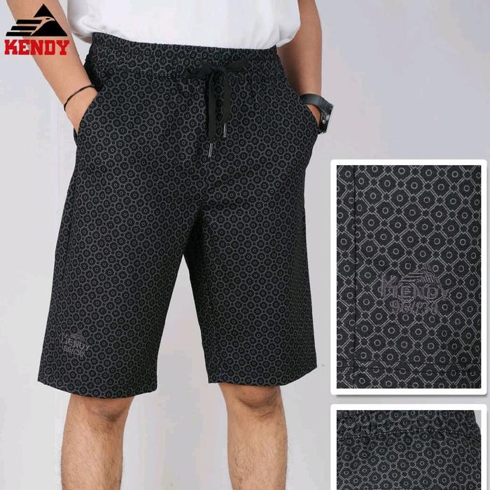 Celana Kendy Jumbo Bahan Kaos Scuba Ukuran 3L dan 4L - Pria, Santai, Shorts, Pendek, bisa cod Nyaman